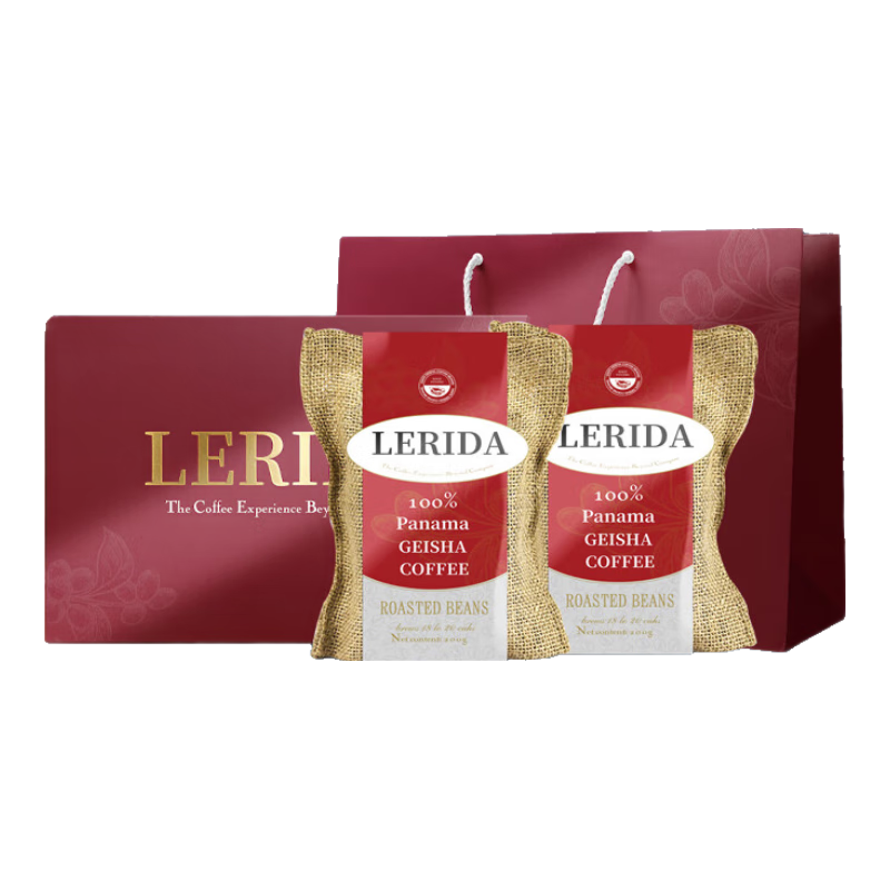 加比蓝巴拿马瑰夏咖啡豆精品新鲜烘焙手冲现磨黑咖啡200g*2袋礼盒装 200g*2+礼盒
