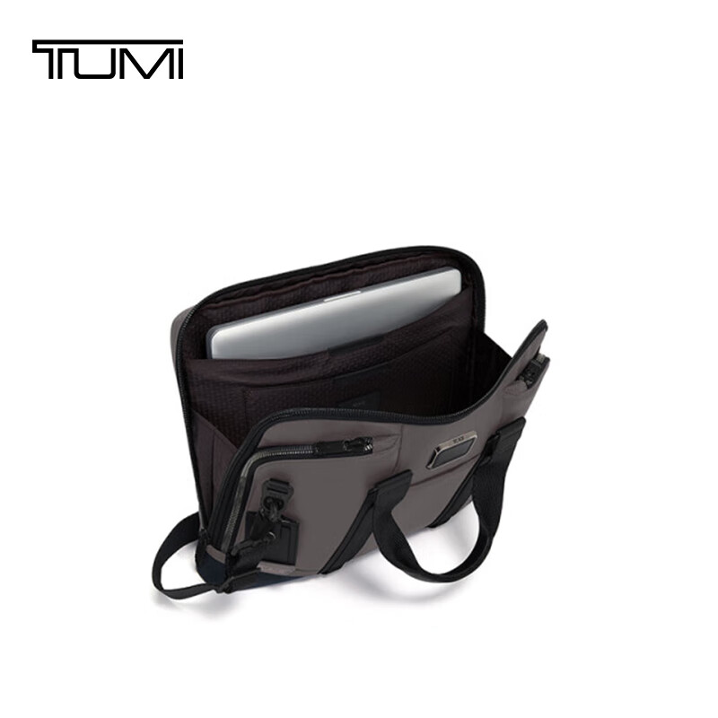 途明（TUMI）ALPHA BRAVO商务公文包炭黑色男士手提电脑包 炭黑色 15英寸