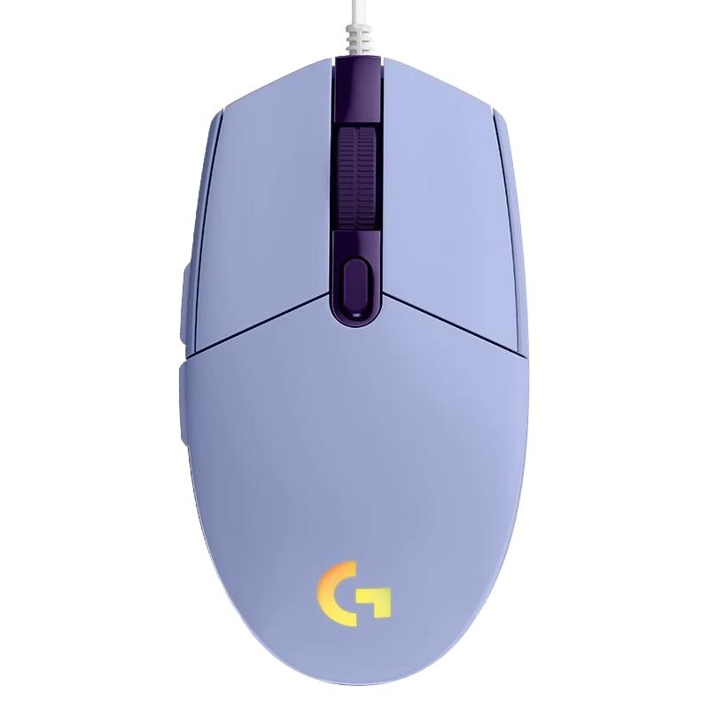  logitech/罗技 RGB轻量化 有线游戏鼠标+大桌垫