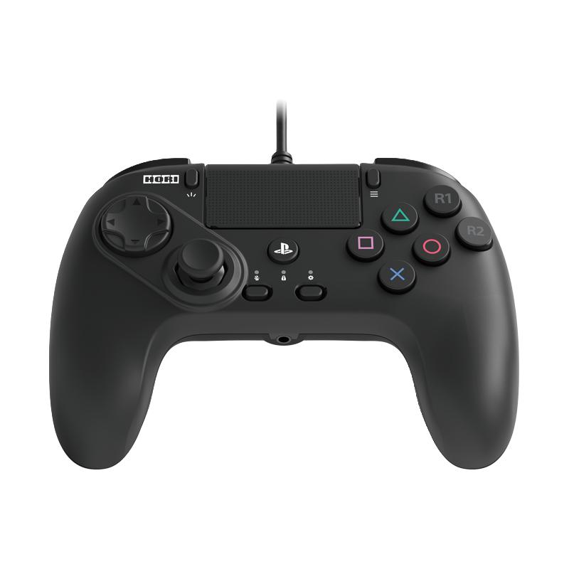 HORI 有线格斗游戏手柄 索尼授权 兼容PS5电脑 免邮 黑色 黑色