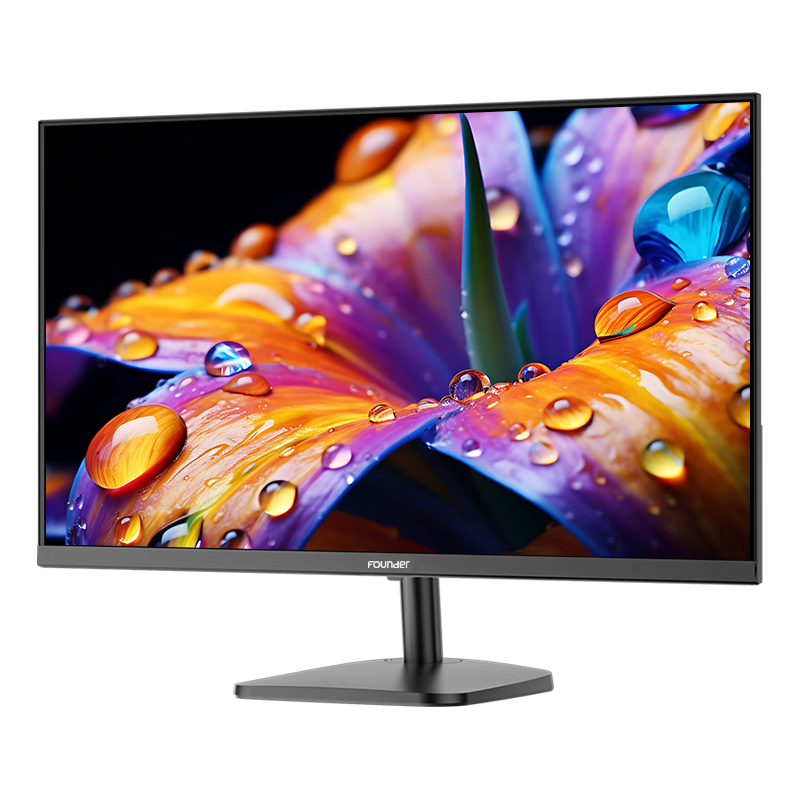 Founder 方正 21.5英寸 电脑显示器 75Hz 窄边框 可壁挂 商务办公 直面高清液晶屏幕 节能低蓝光FC2253D