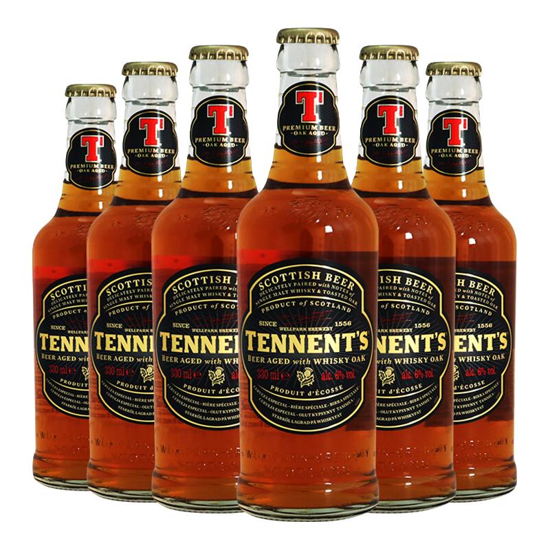 TENNENT 橡木桶系列 威士忌啤酒 330ml*6瓶