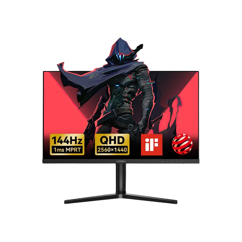 KOORUI 科睿 27E1Q Plus 27英寸 VA G-sync FreeSync 显示器 (2560×1440、144Hz、99%sRGB）