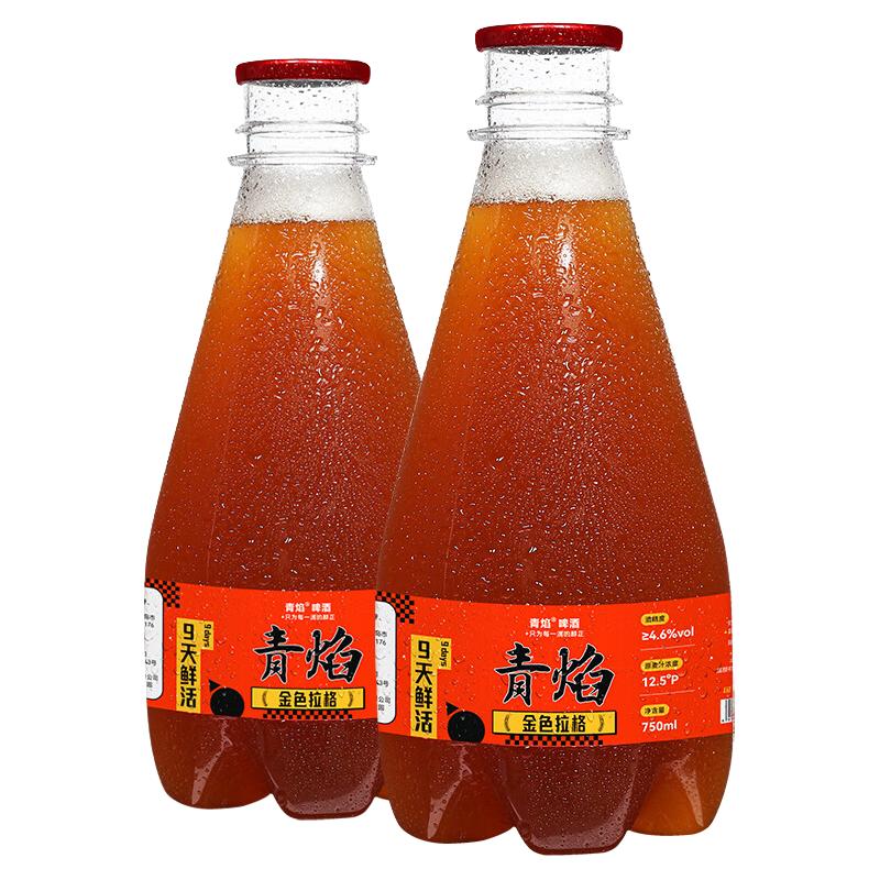  青焰 鲜活原浆 原浆啤酒  听装 5000mL