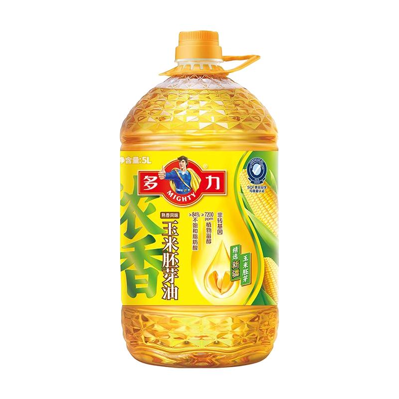 多力浓香玉米油5L食用油桶装非转基因
