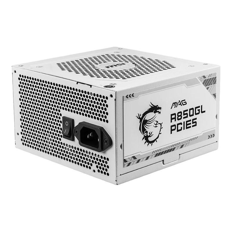 MSI 微星 MAG A850GL 金牌（90%）全模组ATX电源 850W 白色