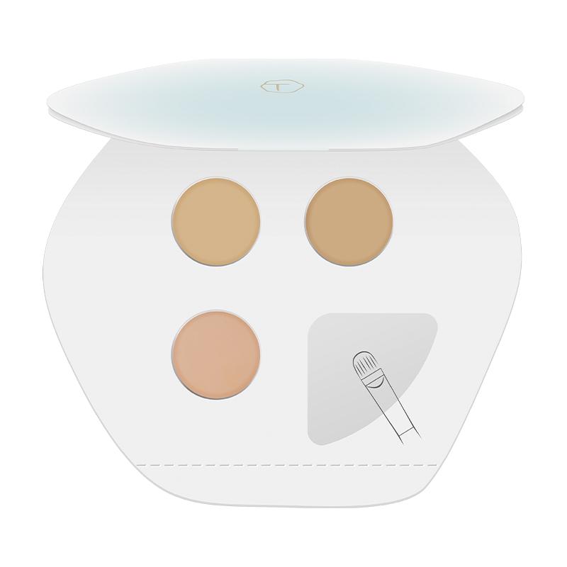 TIMAGE 彩棠 三色遮瑕盘01遮瑕膏小样0.45g试色卡