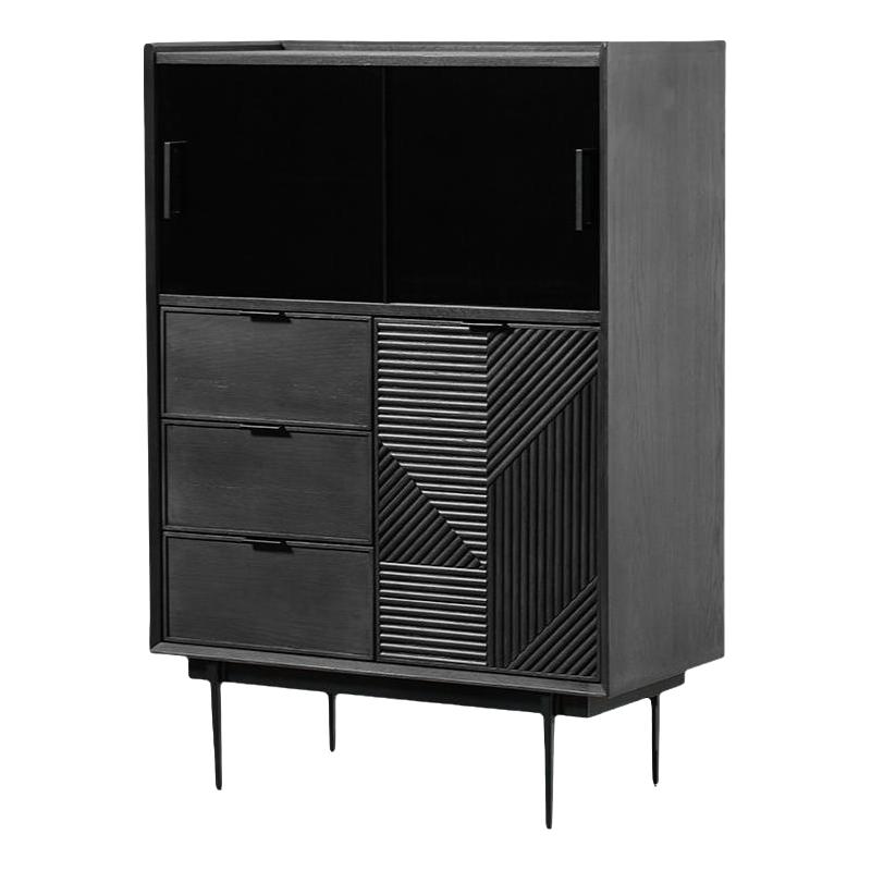 都市复古实木斗柜卧室靠墙储物柜多功能组合斗橱北欧抽屉柜餐边柜