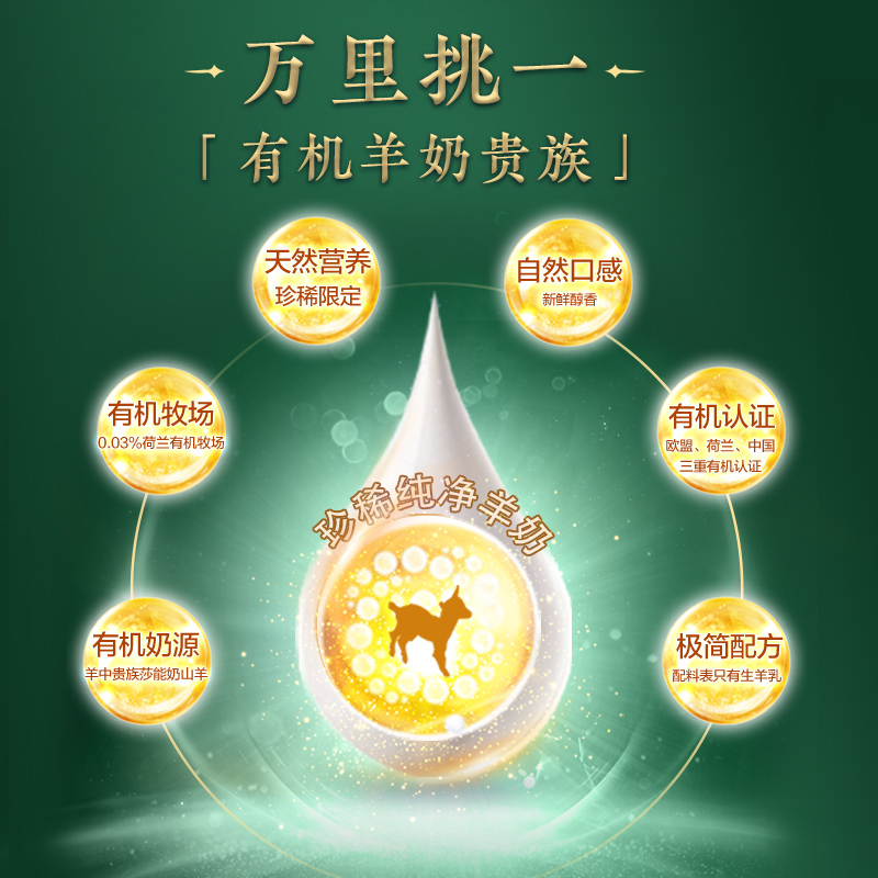 佳贝艾特青中老年成人补钙有机羊奶粉易吸收有机礼盒