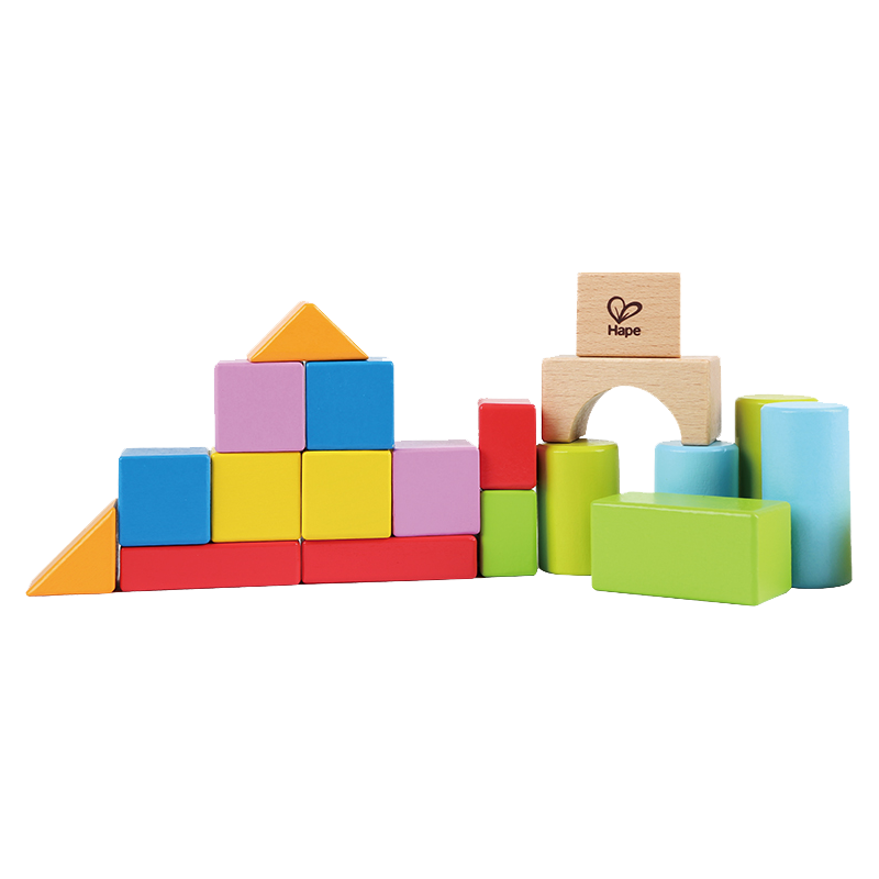 Hape 儿童积木 20粒积木 E9355