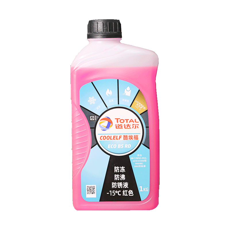TotalEnergies道达尔能源 防冻液发动机水箱通用-35度1kg装红色