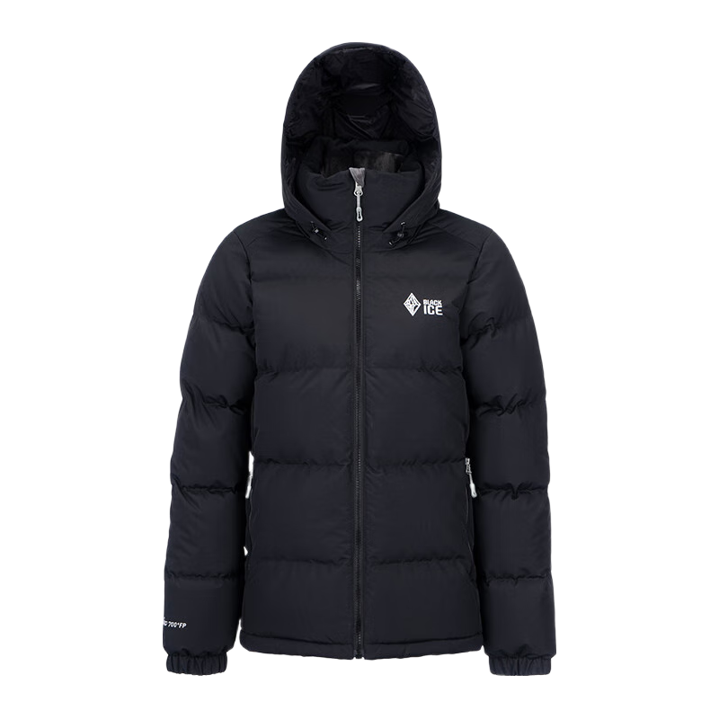 黑冰经典款天璇PLUS 23女士短款鹅绒700+蓬羽绒服户外连帽羽绒服 淡紫(不含收纳袋) L