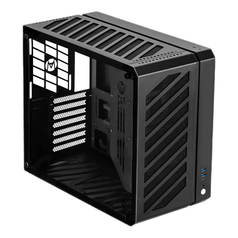 方糖机械大师 C34Pro 侧透 360水冷 ATX/EATX 台式电脑铝合金机箱