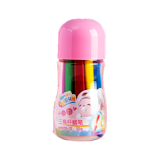88VIP：得力 蜡笔幼儿园不脏手小油画棒儿童油画棒无毒24色可水洗