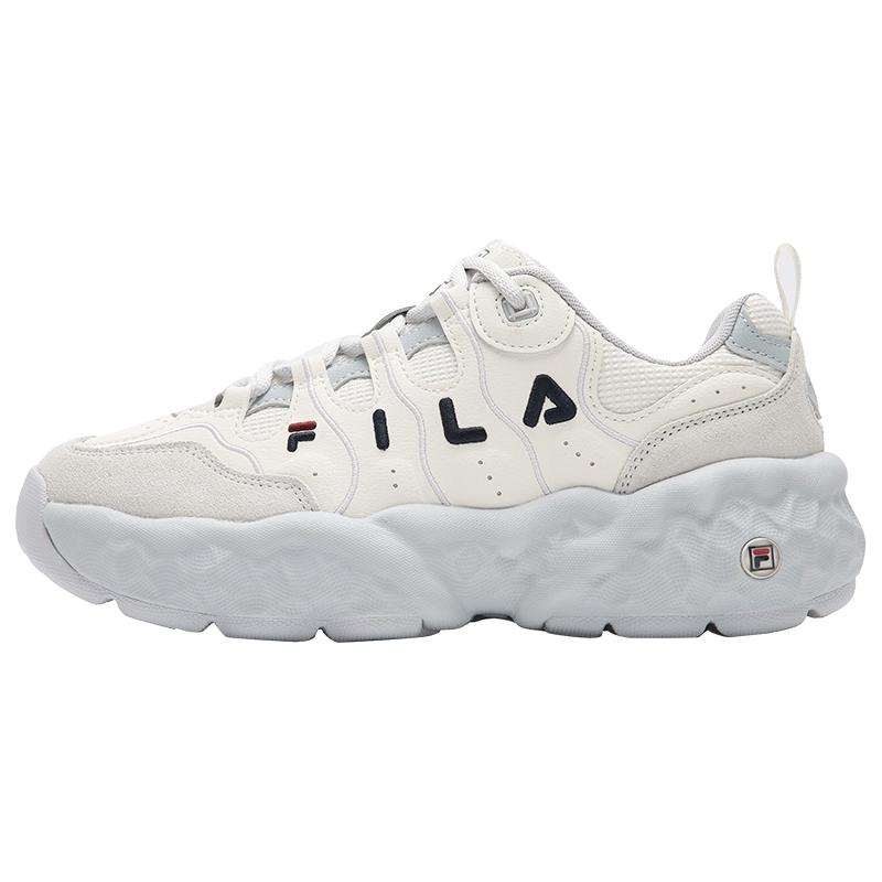 FILA 杨幂同款|斐乐官方女鞋MUFFIN2025冬新款松饼鞋时尚摩登休闲鞋 黑-BK 37.5