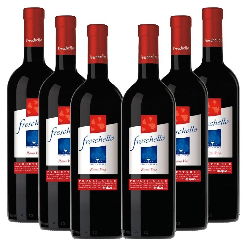Freschello 弗莱斯凯罗 红葡萄酒 （750ml*6）