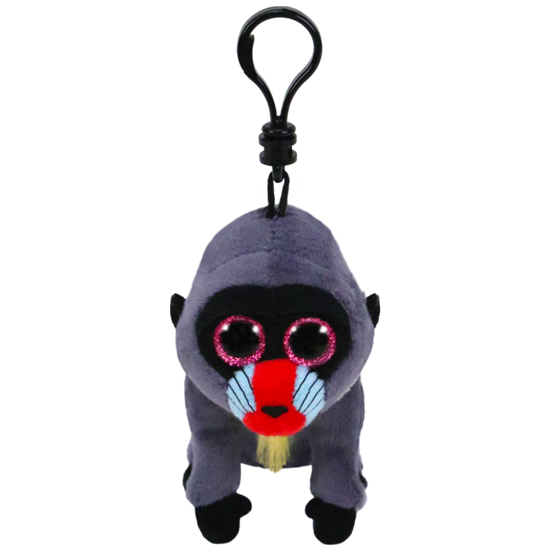TY儿童毛绒挂件钥匙扣灰狒狒瓦萨比挂饰36563安抚陪伴
