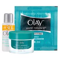 OLAY 玉兰油 水润美白套组 水感透白轻透倍护隔离防晒液8ml+水感透白净瑕凝乳14g+水感透白净瑕精华露2ml