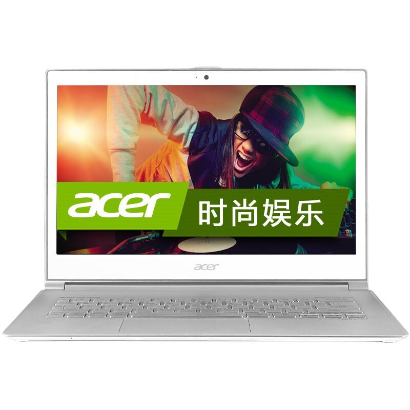 acer 宏碁 Aspire S7-391 13.3英寸 轻薄本 白色 (酷睿i7-3537U、核芯显卡、4GB、256GB SSD、1080P、IPS、60Hz、73534G25aws)