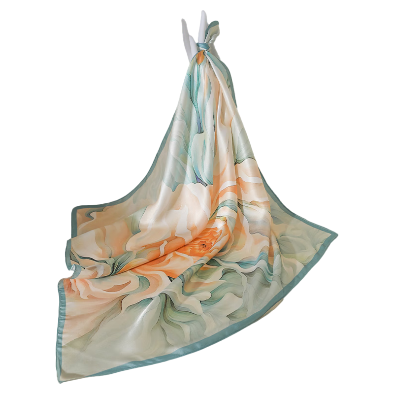 杭丝路桑蚕丝真丝丝巾方巾女友退休长辈高档