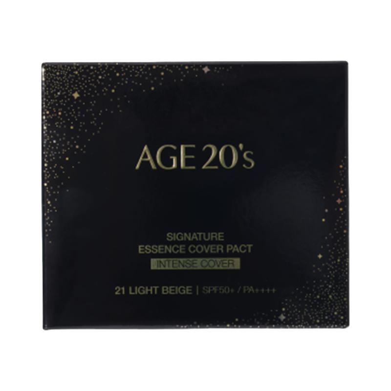 爱敬 AGE20's气垫bb霜全能款提亮肤色三色拉花新款遮瑕膏霜粉底液黑盒21#带替换装象牙白