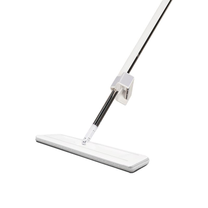 妙潔 免手洗平拖简约型 家用一拖净拖把 36cm（含2块拖布）