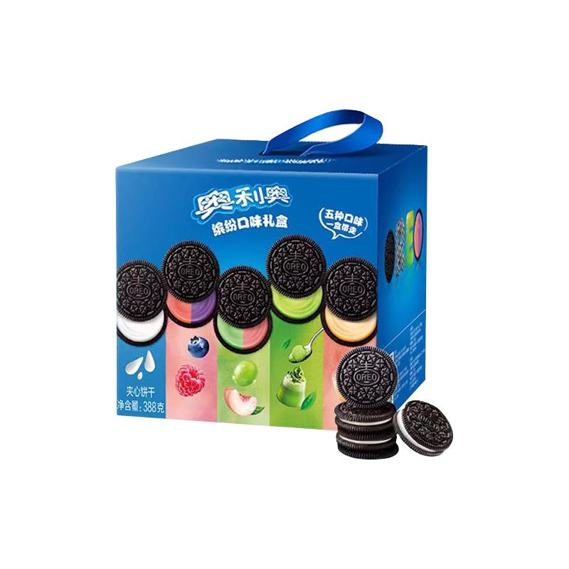 OREO 奥利奥 REO 奥利奥 夹心饼干缤纷礼盒388g*2盒大礼包组合儿童节日送礼休闲零食