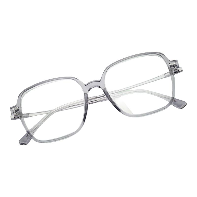 essilor 依视路 钛金属-全框-4021BK-黑色 镜框+依视路膜岩高清1.60现片