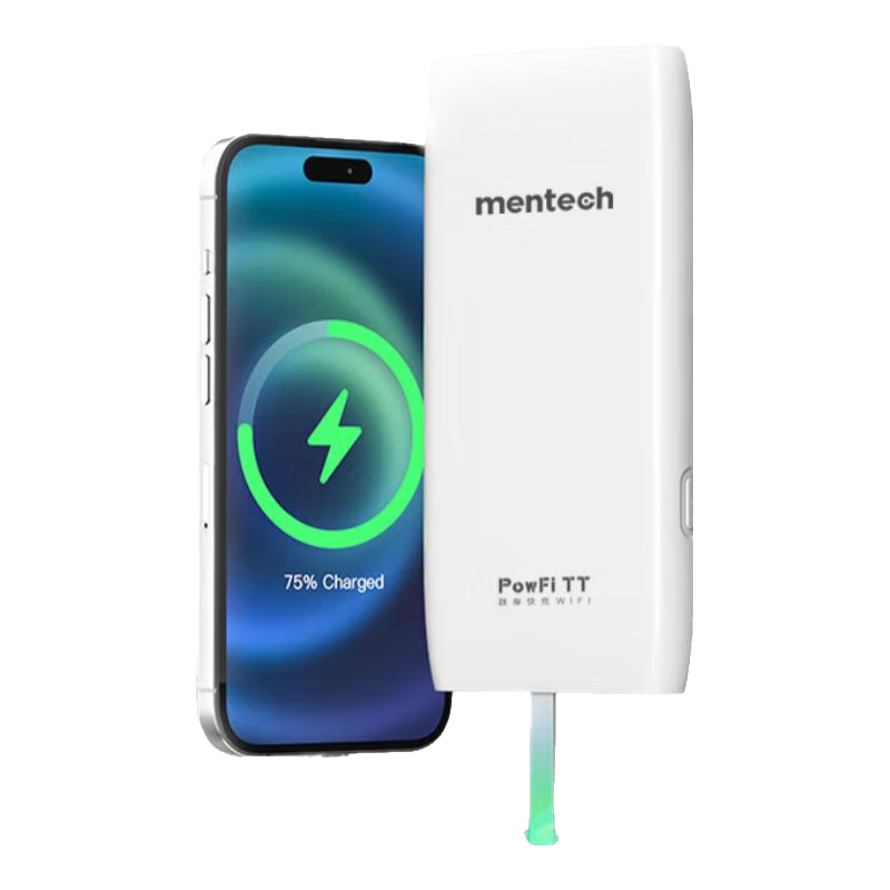mentech美碳美炭PowFi TT无线随身wifi充电宝二合一10000毫安移动电源 联通4G上网卡便携路由器 草莓熊