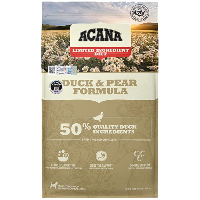 ACANA 爱肯拿 单一来源系列 无谷鸭肉梨全犬全阶段狗粮