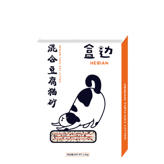 HEBIAN 盒边 混合豆腐猫砂 奶香味 2kg