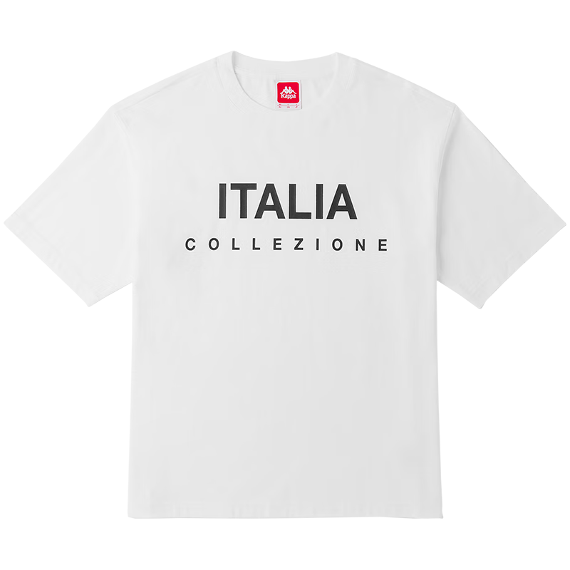 卡帕（Kappa）Kappa卡帕短袖男女字母印花运动T恤休闲半袖K0CX2TD22V 漂白 S