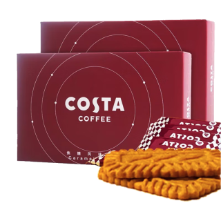 COSTA 咖世家 伴侣经典焦糖风味饼干焦香浓郁酥脆零食下午茶12袋