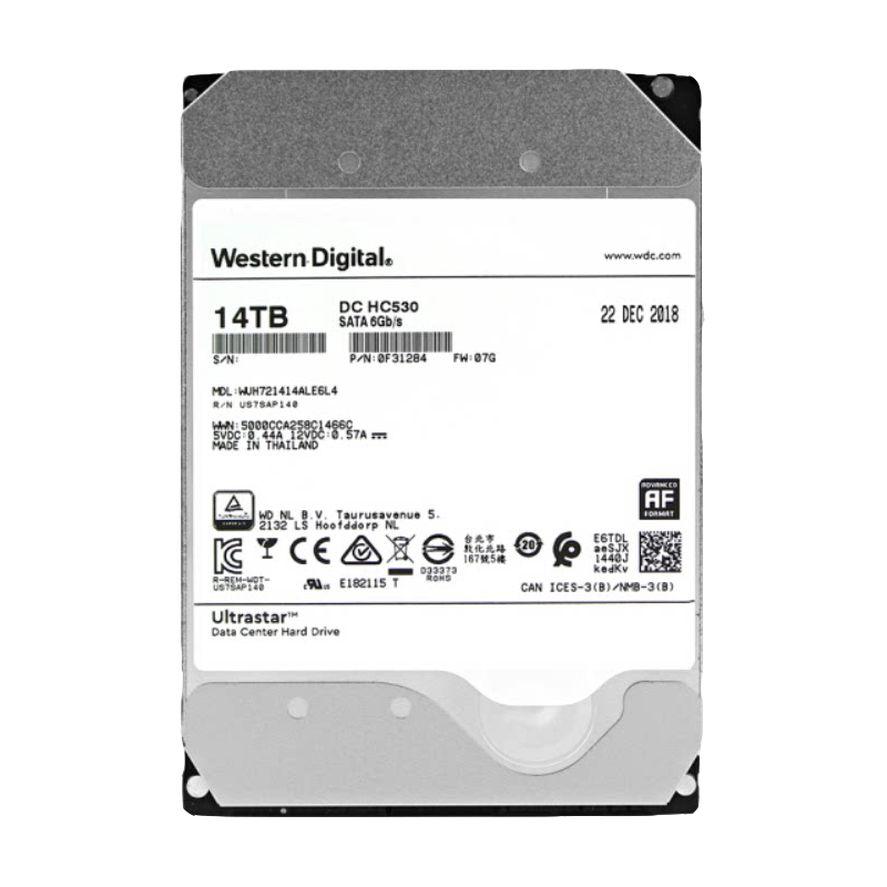 Western DigitalWD西部数据企业级硬盘西数4T8T10T16T18T20T服务器NAS HC550 320