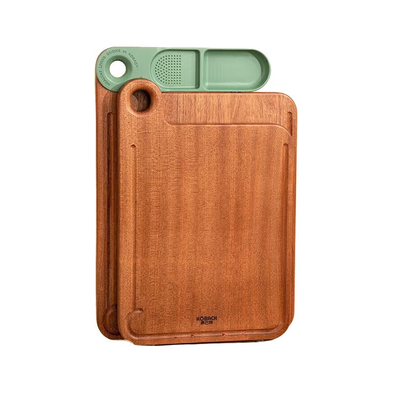 KÖBACH 康巴赫 抗菌乌檀木备菜板多功能砧板不易发霉家用切菜板水果切肉加厚案板 抗菌乌檀木备菜板36*24*2.5cm
