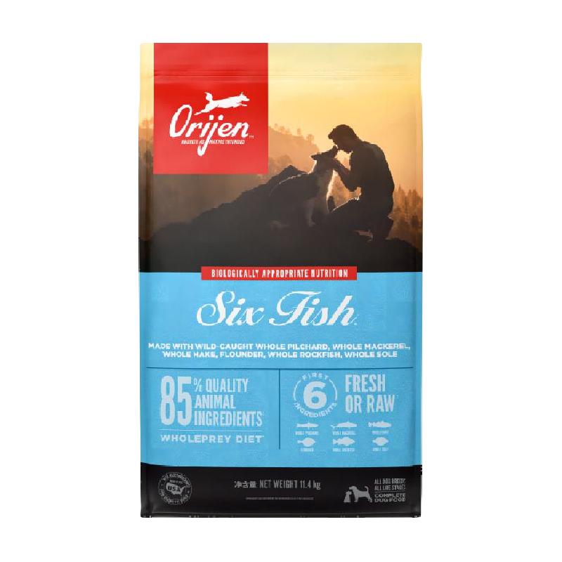 Orijen 渴望 加拿大进口无谷天然粮全阶段六种鱼狗粮11.4kg