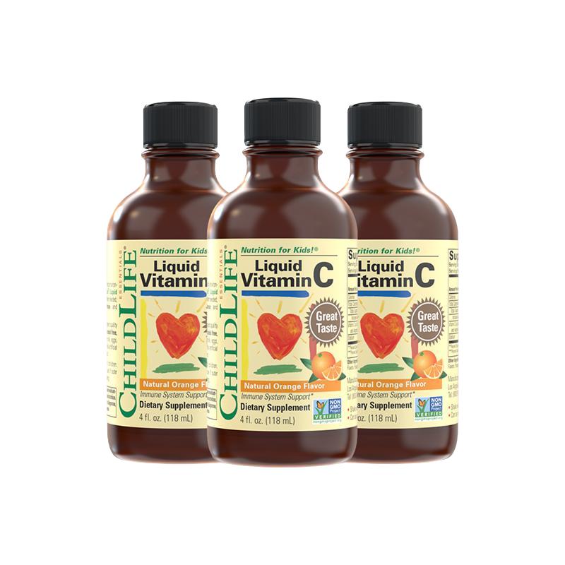 CHILDLIFE 童年时光ChildLife维生素VC*3儿童宝宝甜橙维c强免疫医药