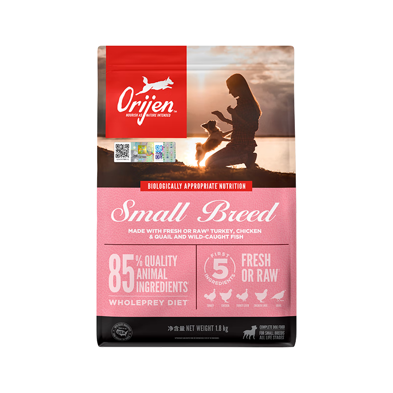 Orijen 渴望 美版 犬粮 鸡肉成幼犬通用 1.8kg