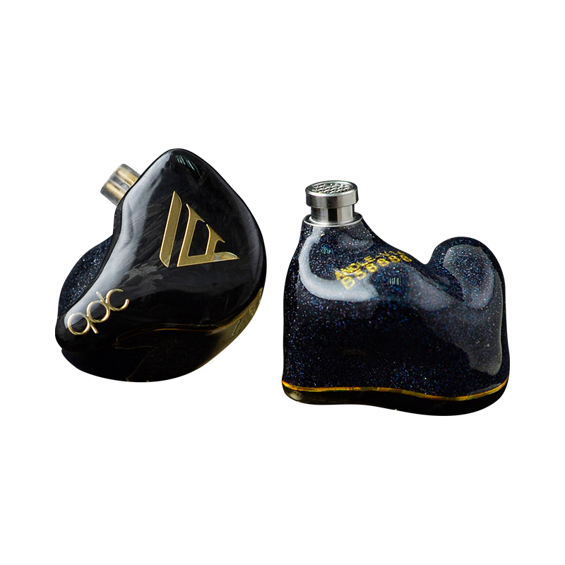 qdc 变色龙 V14 私模定制版 入耳式动铁有线耳机 黑色 3.5mm