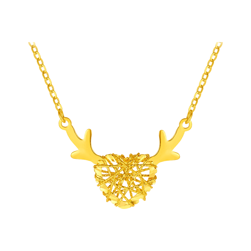 Sino gem 中国珠宝 GXL2021B444 悦动灵鹿足金项链 2.9g