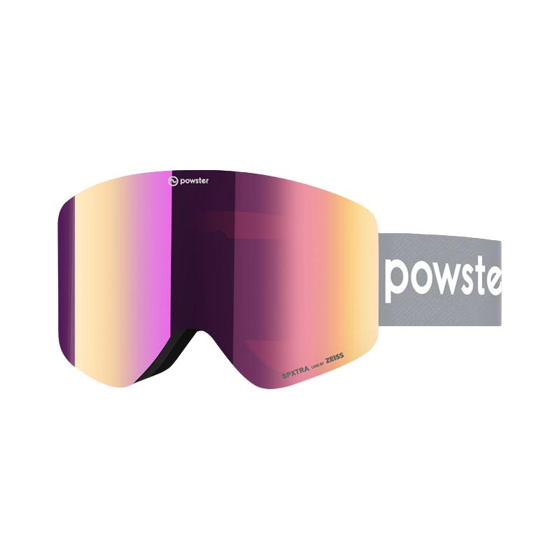 Powster蔡司磁吸防雾滑雪镜女雪地登山专业单双板近视护目眼镜男