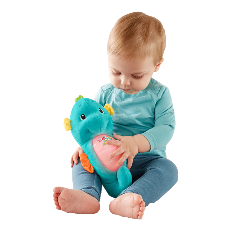 Fisher-Price 小海马0岁+安抚哄睡宝宝安抚玩偶