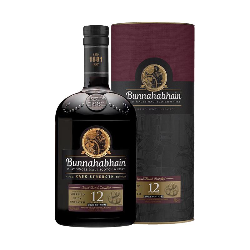 【指南针】布纳哈本12年桶强2022单一麦芽威士忌酒Bunnahabhain