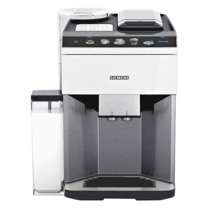 SIEMENS 西门子 意/美/花式办公室家用全自动咖啡机 研磨咖啡豆粉两用 厨房小家电EQ.500 TQ507R02有奶箱INTEGRAL白色