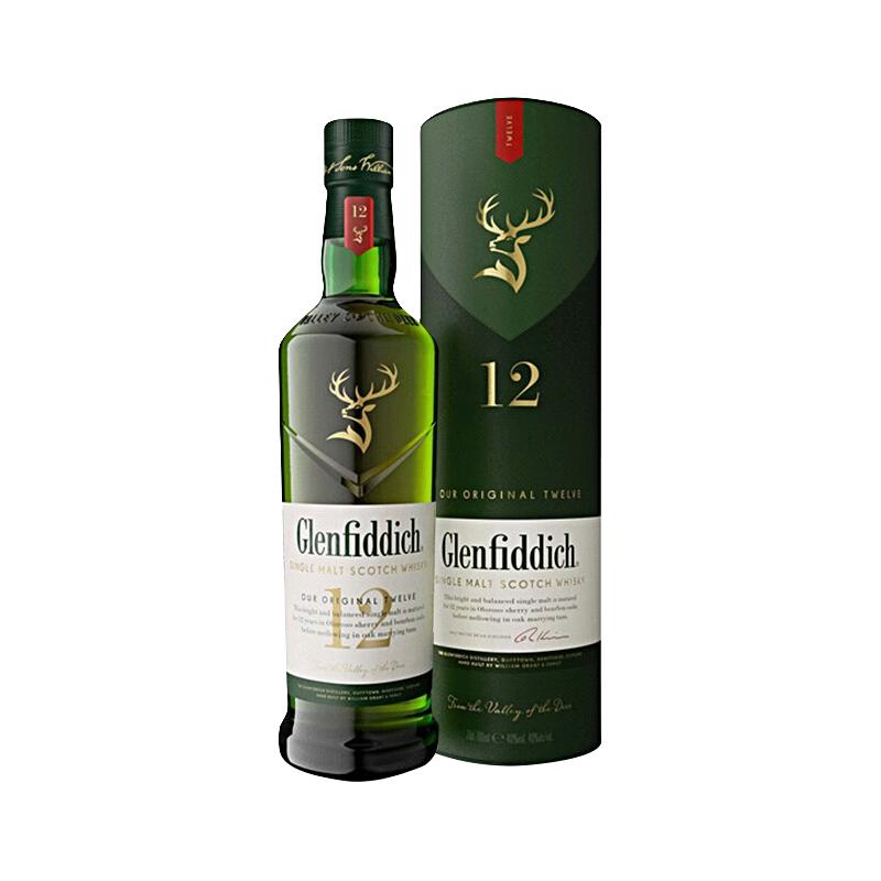 Glenfiddich 格兰菲迪 12年 单一麦芽 苏格兰威士忌 40%vol 1L