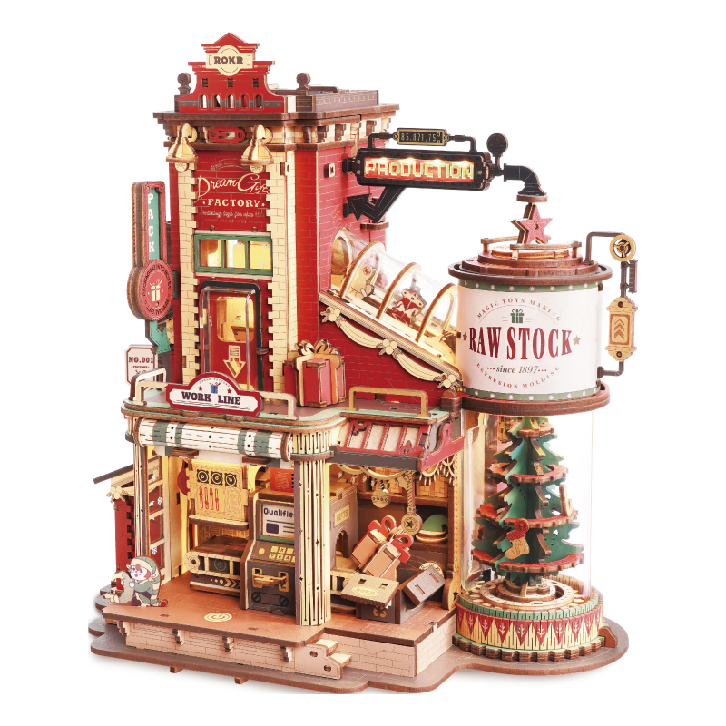  ROKR/若客 手工 立体积木拼图模型玩具