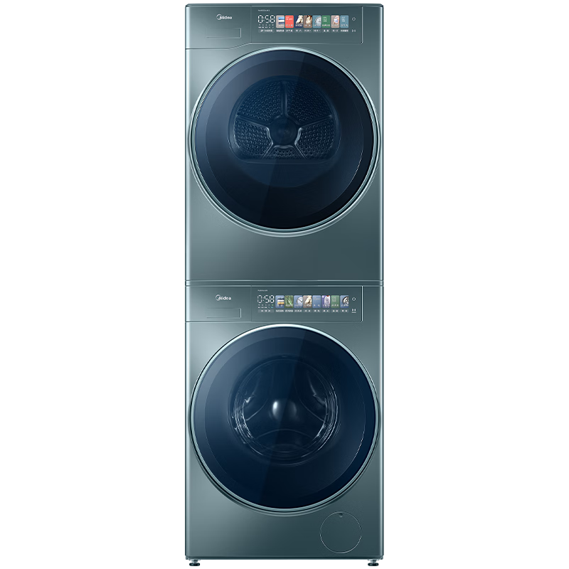 Midea 美的 元气轻氧系列 MG100LAIR+MH100IAIR3 热泵式洗烘套装