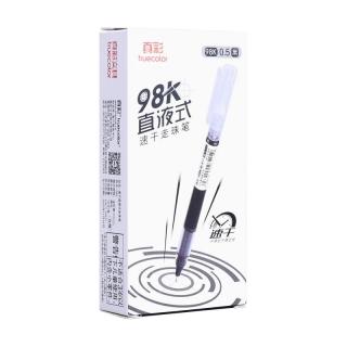 真彩 直液式走珠笔速干中性笔0.5 黑色6支