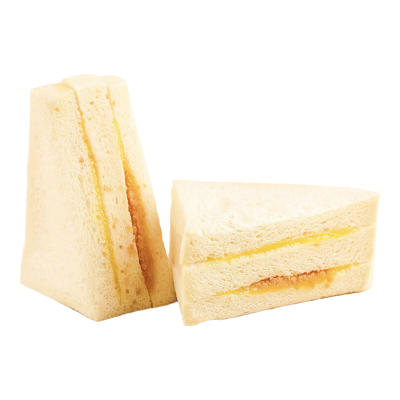 小白心里软 奶皮三明治面包整箱520g
