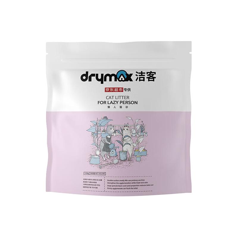 洁客 DRYMAX 豆腐膨润土混合猫砂除臭结团懒人猫砂3.3kg*12袋 39.6KG